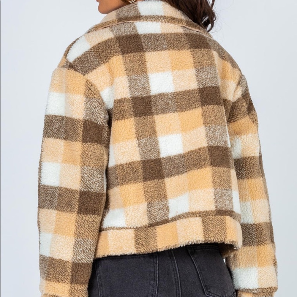 Princess Polly Doria Jacket in Beige Size 0 - Picture 7 of 16